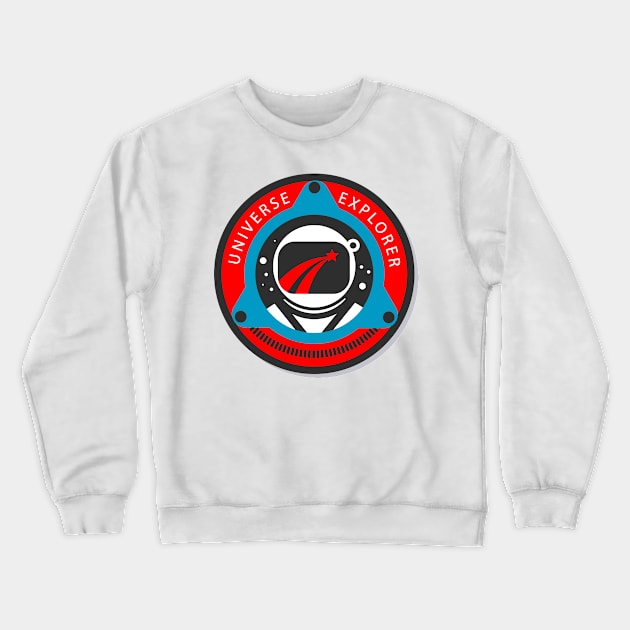 Space Crewneck Sweatshirt by timegraf